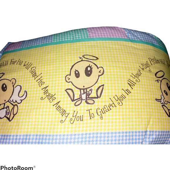 Wee Witness Other - 💰SOLD 3/11/22💰🆕️ NEW Vintage Psalm 91:11 Crib Bumper Pad